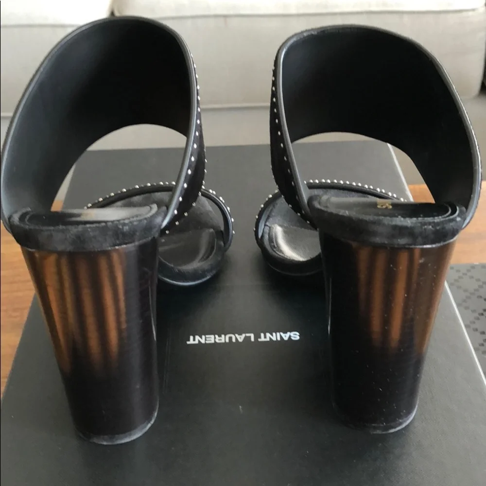 NIB Saint Laurent Oak Studded Mule - Picture 5 of 6